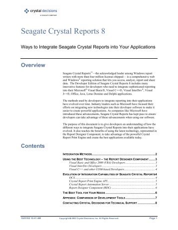 Free crystal report 8 download